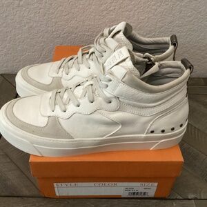 Miz Mooz Alyce Side Zip High Top Sneaker (Women), size 9.5